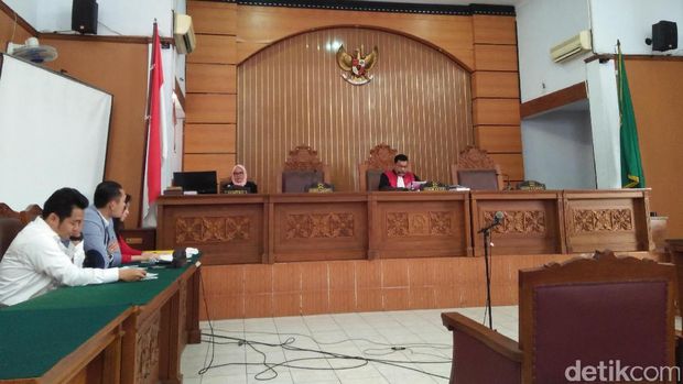  Hakim membacakan putusan atas gugatan praperadilan Miryam S Haryani di PN Jaksel, Selasa (23/5/2017).