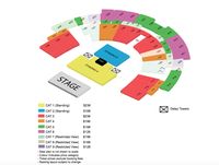 Seat plan konser Foo Fighters.