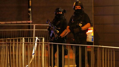 Situasi Sesaat Setelah Ledakan di Konser Ariana Grande