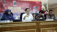 Kak Seto dan Ketua KPAI turut hadir dalam jumpa pers pengungkapan kasus ini di Polda Metro Jaya, Rabu (24/5).