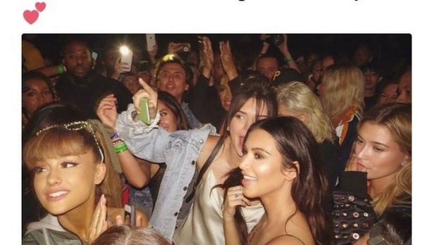 Ucapan Duka Kim Kardashian untuk Ariana Grande Bikin Netizen Marah