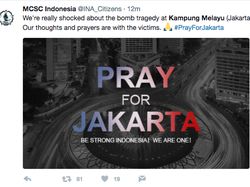#PrayForJakarta Menggema di Linimasa