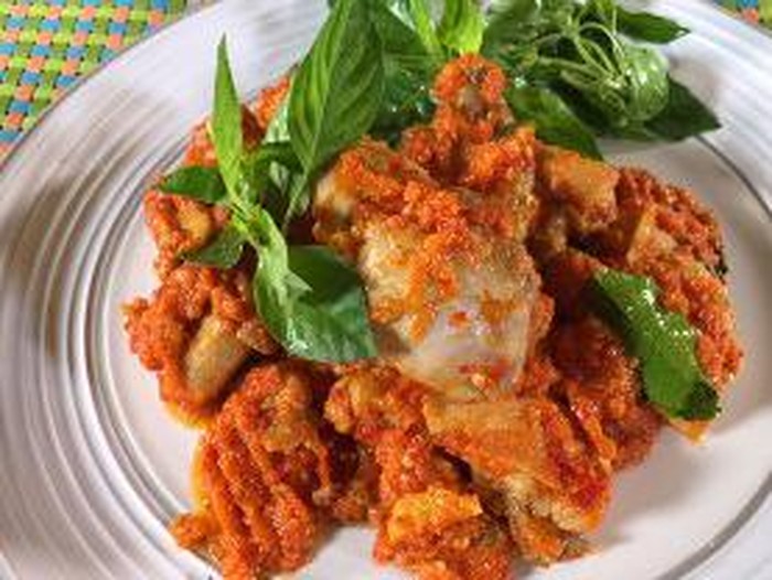 ayam rica dan puding leci ayam rica dan puding leci