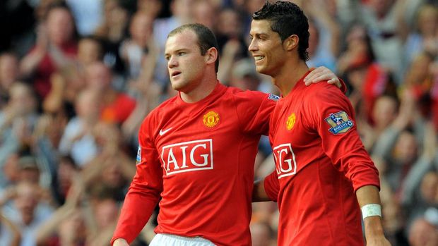 Cristiano Ronaldo dan Wayne Rooney pernah menikmati masa-masa indah di MU. (