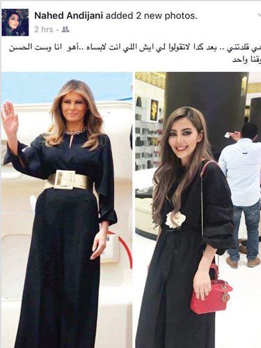 Walau Tampil Tanpa Kerudung, Melania Trump Dipuji Media Arab Saudi