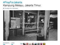 #PrayForJakarta Menggema di Linimasa