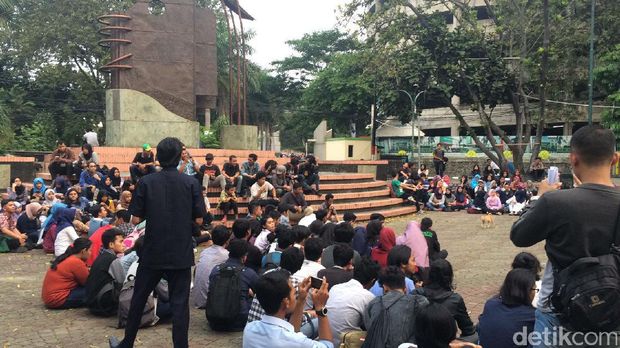 polisi surat cabut laporan Rekan Dosen Demo Rektor Dipolisikan, UNJ