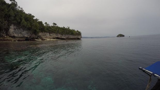 Pantai karang Pulau Kri