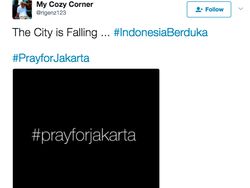 #PrayForJakarta Menggema di Linimasa