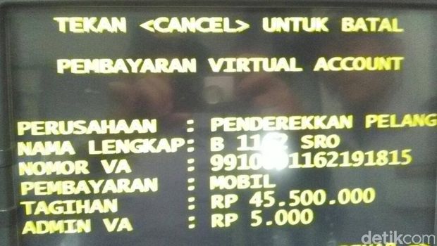 BIaya denda mencapai Rp 45 juta.