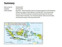 Terkait Bom Kampung Melayu, Inggris Langsung Keluarkan Travel Advice