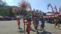 Pawai Warak Ngendhog sudah jadi tradisi tahunan di Semarang setiap menjelang bulan Ramadan. Tradisi ini berlangsung meriah setiap tahunnya (Angling/detikTravel)