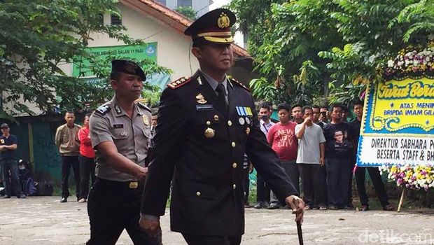 Jenazah Bripda Imam Korban Bom Kampung Melayu Dibawa ke Klaten