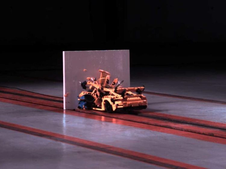Brakk, Uji Tabrak Lego Porsche