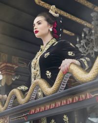 Sheldry Saez, Miss Panama 2011 berbusana tradisional Jawa (KBRI Panama City)