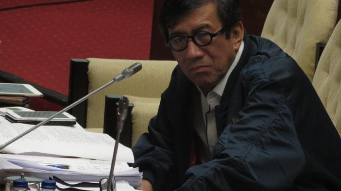 Menkum HAM Yasonna Laoly di DPR