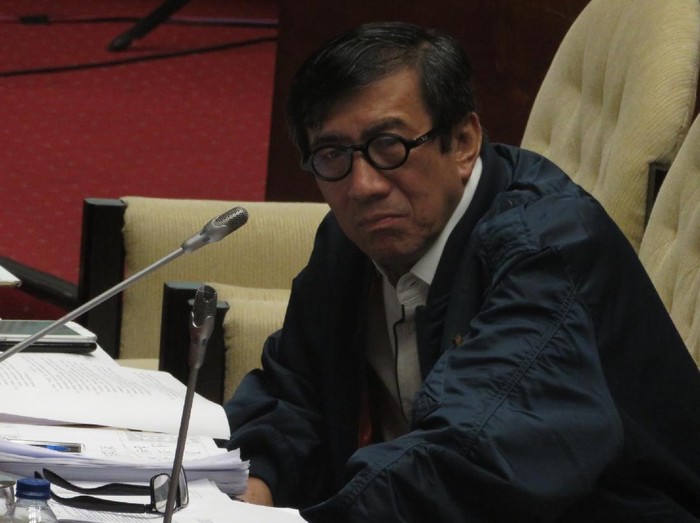 Menkum HAM Yasonna Laoly di DPR
