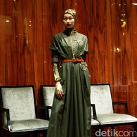 Fashion Show Norma Hauri ini terinspirasi dengan sosok wanita tangguh dunia yang bertempat di Sumibhi, One Park, Kebayoran Baru. Jakarta. [Foto: Mohammad Abduh/Wolipop]