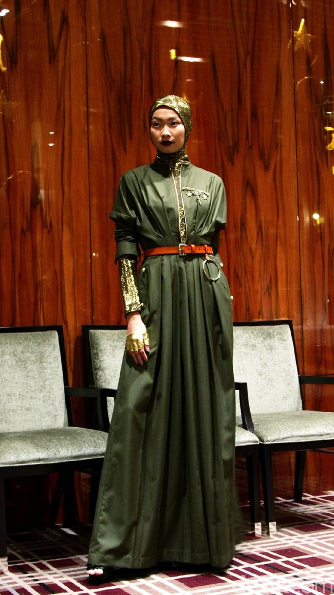 Fashion Show Norma Hauri ini terinspirasi dengan sosok wanita tangguh dunia yang bertempat di Sumibhi, One Park, Kebayoran Baru. Jakarta. [Foto: Mohammad Abduh/Wolipop]