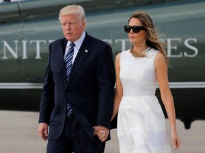 Trump dan Melania Jenguk Politisi Republik yang Ditembak