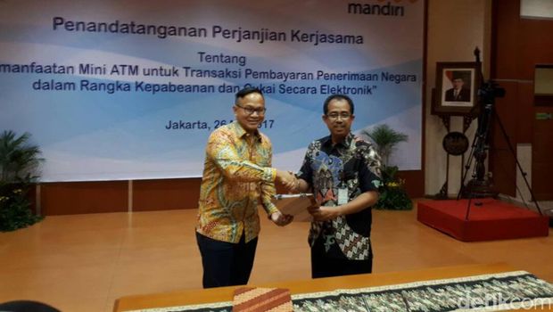 Dirjen Bea Cukai dan Direktur Utama Bank Mandiri