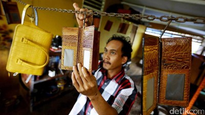 Melihat Sentra Kerajinan Kulit Buaya di Merauke