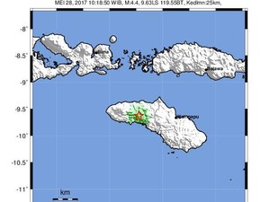 BMKG: Gempa 4,4 SR di NTT Dirasakan Banyak Orang