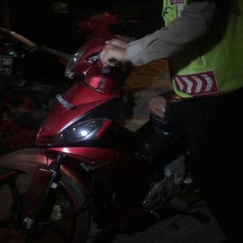 motor yang diamankan petugas.