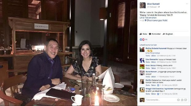 Andi Soraya menulis sudah setahun menikah dengan pria ini.