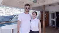 Disana Maia Estianty juga sempat bertemu dengan Chris Hemsworth. (Dok. Instagram/maiaestiantyreal)