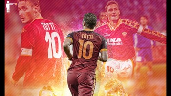 Totti sangat multitalenta. Dia bisa berperan sebagai gelandang stylish, penyerang lubang, false 9, maupun striker tunggal. Foto: dok. Istimewa