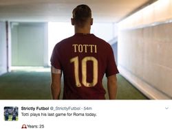 Ciao, Totti: Puja-puji untuk Sang Kaisar Roma