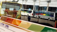 Saat ini arus mudik belum terlihat di terminal yang berdiri di atas lahan seluas 12,5 hektare tersebut.
