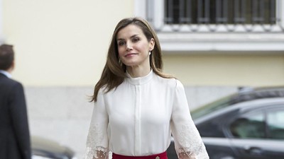 Ratu Spanyol Letizia Ortiz Tetap Modis di Usia 44 Tahun