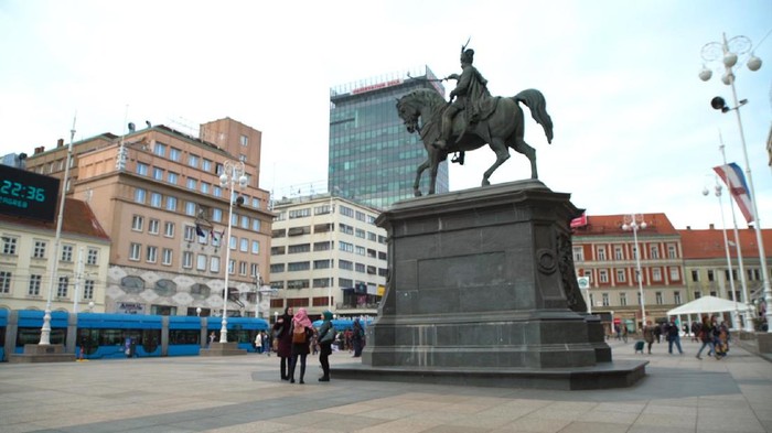 Ban Jelacic Square di Zagreb Kroasia (Hilman/TRANS7)
