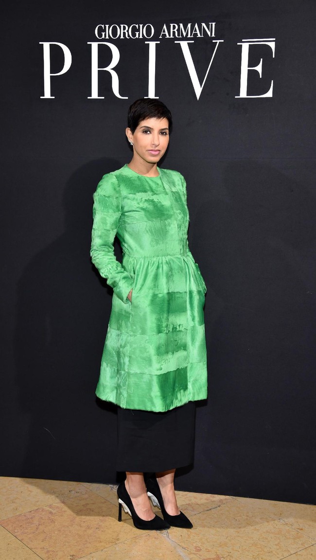 Deena Aljuhani Abdulaziz attends the Giorgio Armani Prive  Haute Couture Spring Summer 2017 show as part of Paris Fashion Week on January 24, 2017 in Paris, France.  (Photo by Pascal Le Segretain/Getty Images)