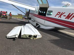 Pesawat Kemenhub Tergelincir di Bandara Pattimura Ambon