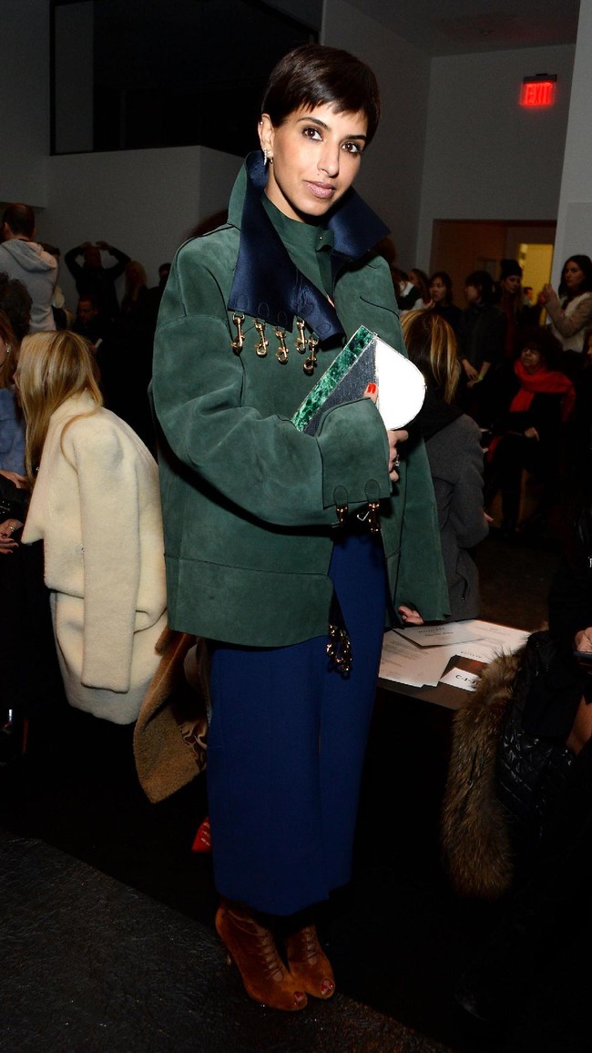 Princess Deena Aljuhani Abdulaziz attends the Altuzarra fashion show during Mercedes-Benz Fashion Week Fall 2015 at Spring Studios on February 14, 2015 in New York City.  (Photo by Ben Gabbe/Getty Images)