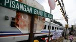 Uji Coba Penutupan Perlintasan KA Pisangan Baru Selatan