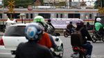 Uji Coba Penutupan Perlintasan KA Pisangan Baru Selatan