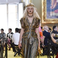 A model walks the runway at the Gucci Cruise 2018 show at Palazzo Pitti on May 29, 2017 in Florence, Italy.  (Photo by Pietro DAprano/Getty Images)