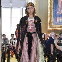 A model walks the runway at the Gucci Cruise 2018 show at Palazzo Pitti on May 29, 2017 in Florence, Italy.  (Photo by Pietro DAprano/Getty Images)