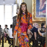 A model walks the runway at the Gucci Cruise 2018 show at Palazzo Pitti on May 29, 2017 in Florence, Italy.  (Photo by Pietro DAprano/Getty Images)