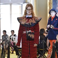 A model walks the runway at the Gucci Cruise 2018 show at Palazzo Pitti on May 29, 2017 in Florence, Italy.  (Photo by Pietro DAprano/Getty Images)