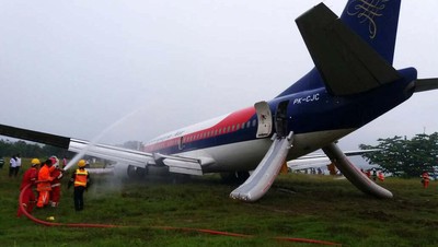 Sriwijaya Air Tergelincir di Manokwari