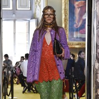 A model walks the runway at the Gucci Cruise 2018 show at Palazzo Pitti on May 29, 2017 in Florence, Italy.  (Photo by Pietro DAprano/Getty Images)