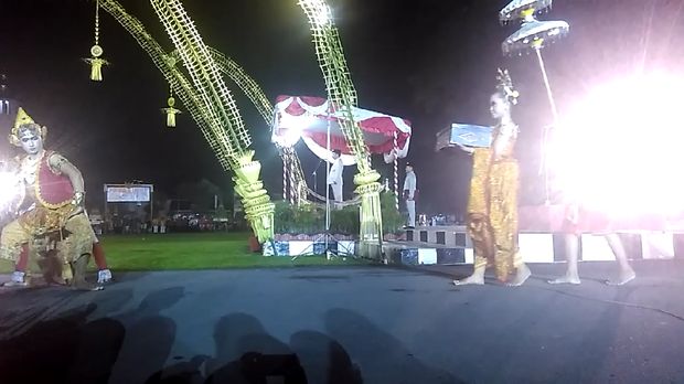 Suasana malam hari lahir Pancasila di Blitar