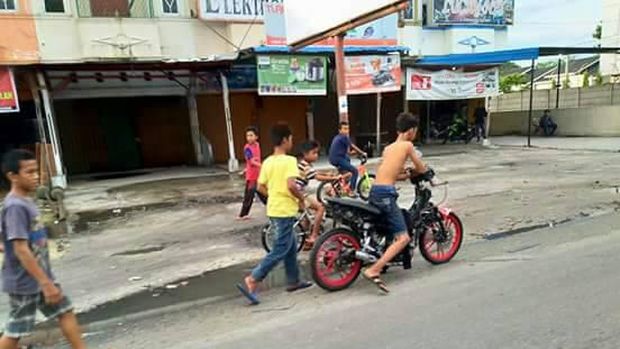 Polisi Bubarkan Balapan Liar di Pekanbaru, 6 Motor Diamankan