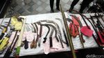 Kapolda Tunjukan Barbuk Kejahatan Begal dan Geng Motor