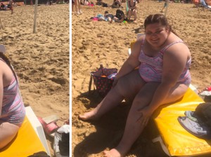 Viral, Foto Remaja Gemuk yang Akhirnya Berani Pakai Baju Renang di Pantai